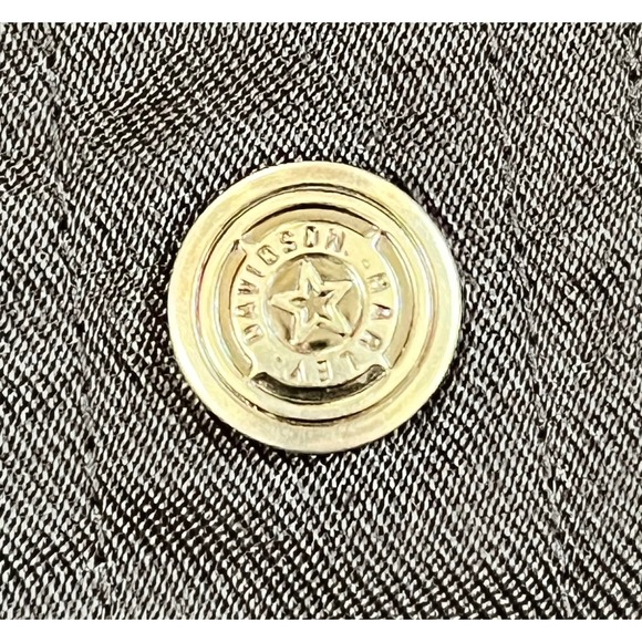 Harley-Davidson Womens Black Embroidered Logo Trucker Jacket Medium Cotton Blend - Picture 8 of 10